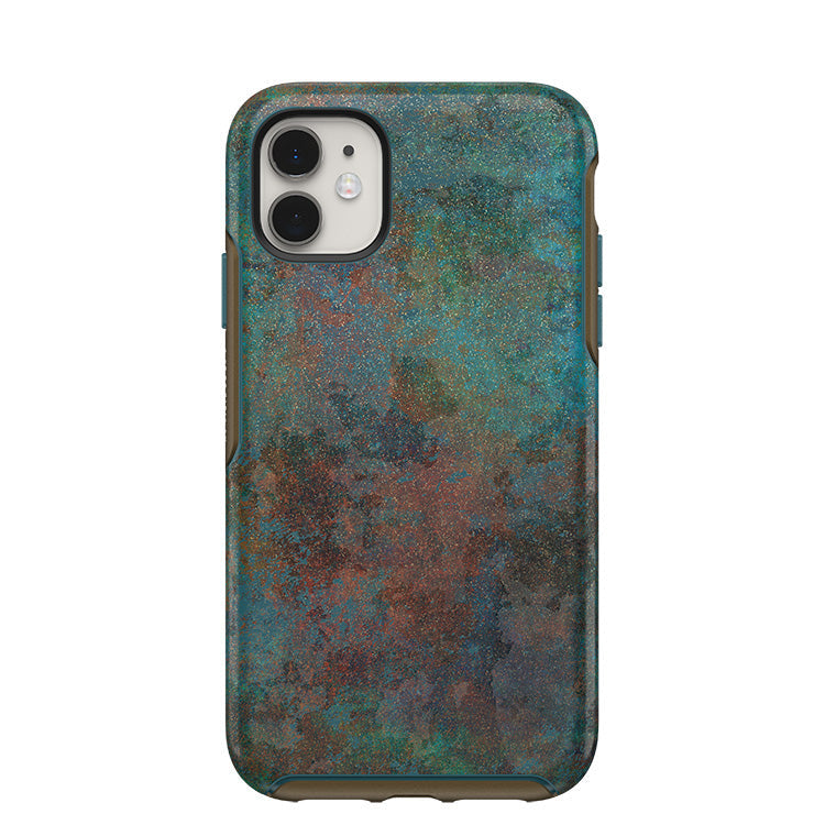 Otterbox - Symmetry Protective Case Feeling Rusty (Dark Teal/Rustic Orange) for iPhone