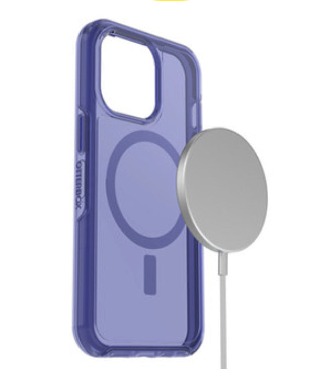 Otterbox - Symmetry+ Clear Protective Case with MagSafe Feelin Blue for iPhone