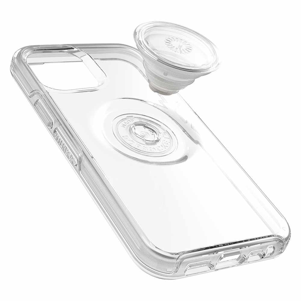 Otterbox - Otter + Pop Symmetry Clear Case with PopTop Clear/Off White for iPhone