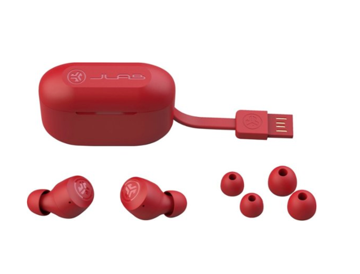JLab - GO Air POP True Wireless In-Ear Headphones - Red