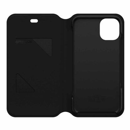 Otterbox - Strada Via PU Leather Folio Black Night for iPhone