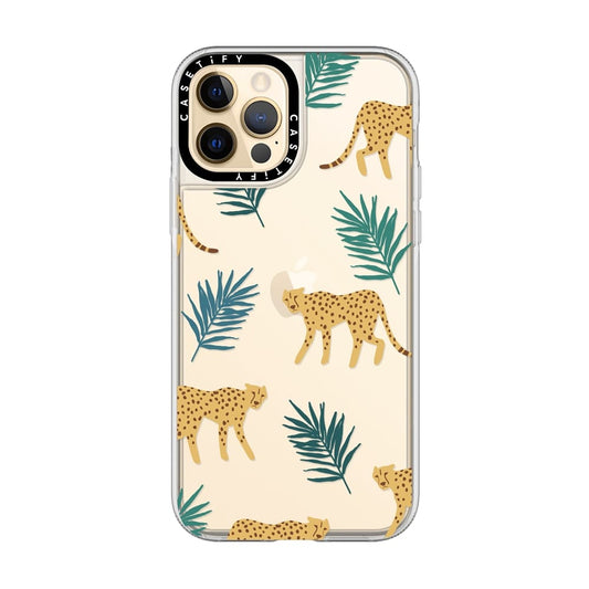 Grip Case Cheetah Palm Print for iPhone