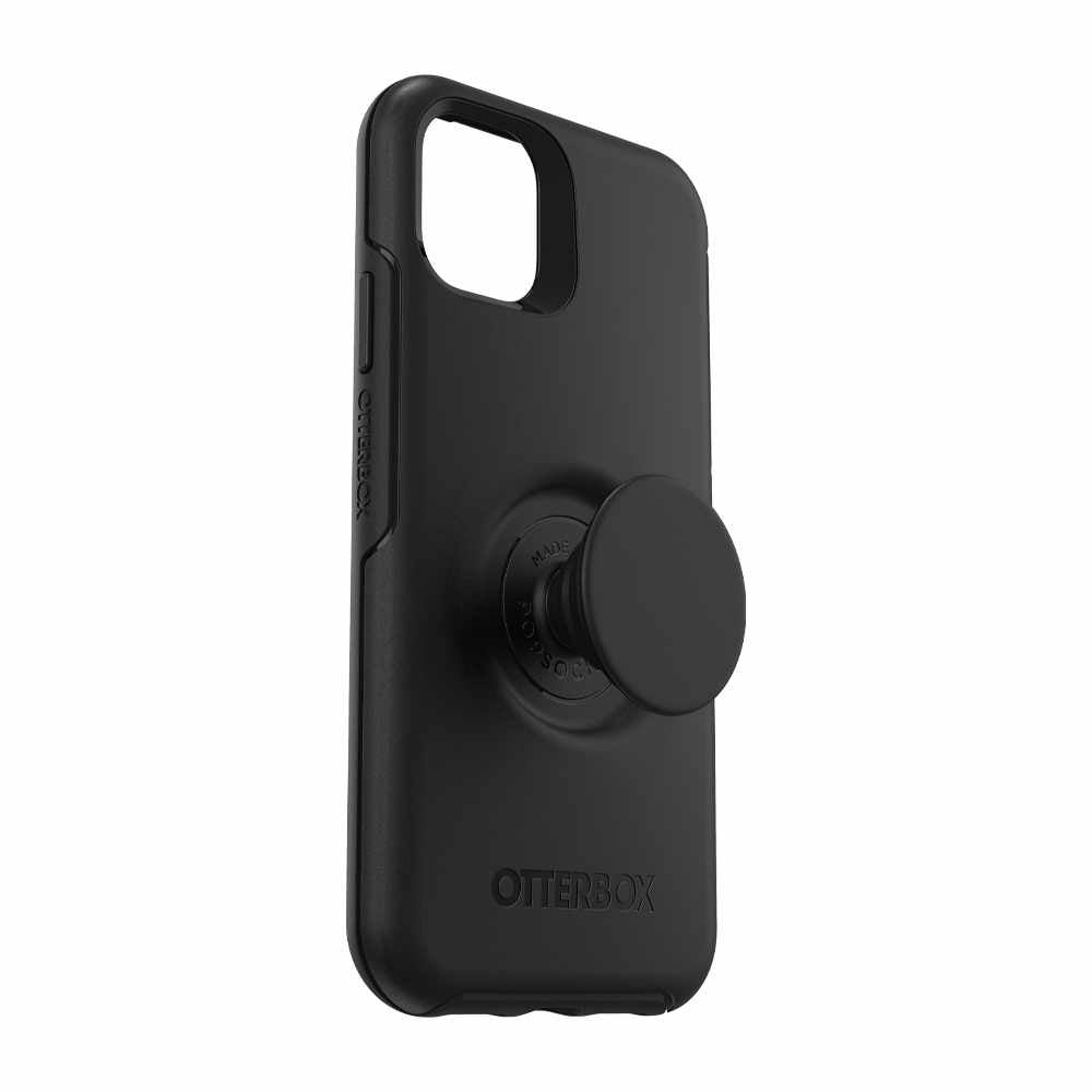 Otterbox - Otter + Pop Symmetry Case with Swappable PopTop Black for iPhone