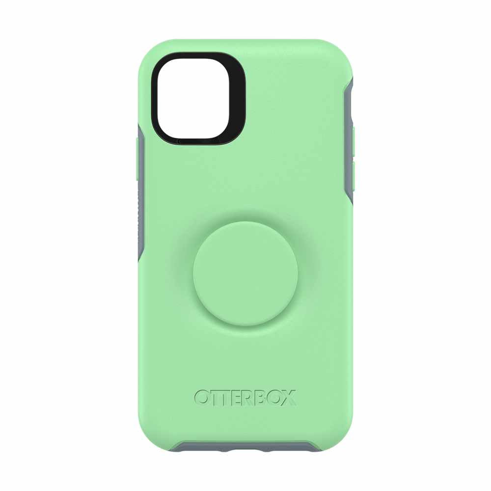 Otterbox - Otter + Pop Symmetry Case with Swappable PopTop Mint To Be for iPhone
